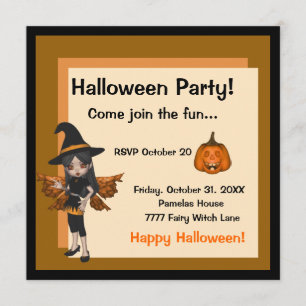 Halloween Fairy Invitation