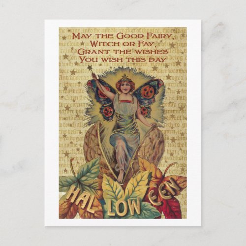 Halloween Fairy Postcard
