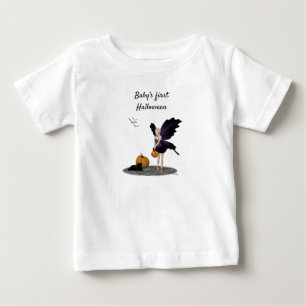 Halloween Fairy With Pumpkin Baby T-Shirt