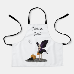 Halloween Fairy With Pumpkins Small Apron