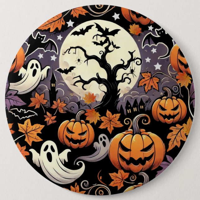 Halloween/Fall/Autumn Button (Front)