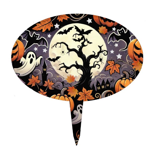 Halloween/Fall/Autumn Cake Topper (Front)