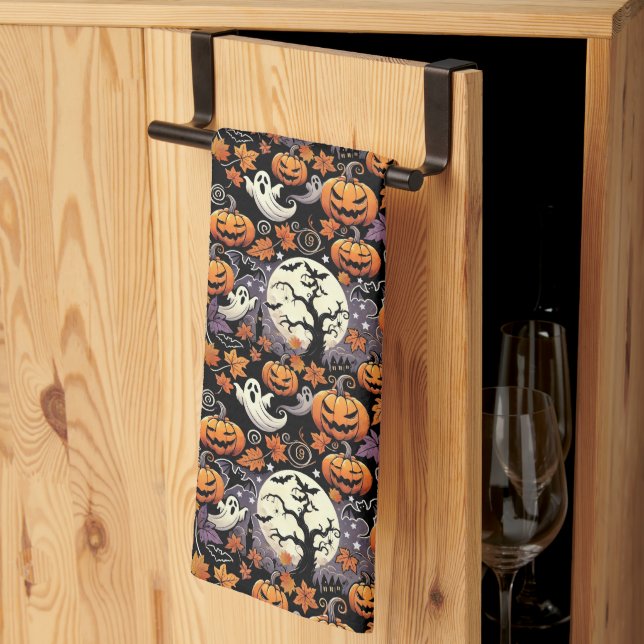 Halloween/Fall/Autumn Kitchen Towel (Thirds Fold)