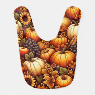 Halloween/Fall/Autumn/pumpkin Baby Bib