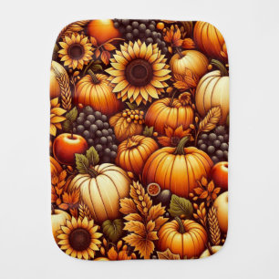 Halloween/Fall/Autumn/pumpkin Baby Burp Cloth