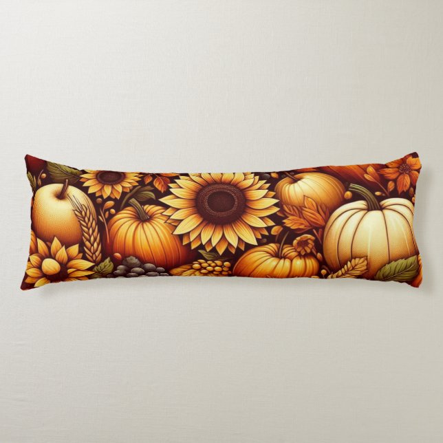 Halloween/Fall/Autumn/pumpkin Body Pillow (Front)