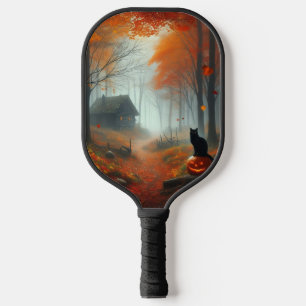Halloween/Fall/Autumn/pumpkin/cat  Carbon Fiber Pickleball Paddle