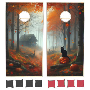 Halloween/Fall/Autumn/pumpkin/cat Cornhole Set