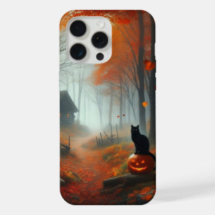 Halloween/Fall/Autumn/pumpkin/cat  iPhone 15 Pro Max Case