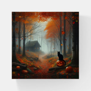 Halloween/Fall/Autumn/pumpkin/cat Paperweight