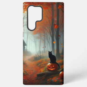 Halloween/Fall/Autumn/pumpkin/cat Samsung Galaxy S22 Ultra Case