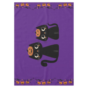 Halloween/Fall/Autumn/pumpkin/cat Tablecloth