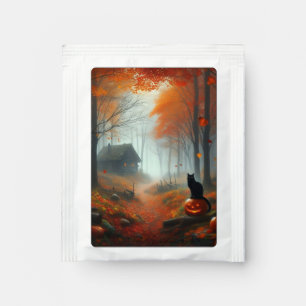 Halloween/Fall/Autumn/pumpkin/cat Tea Bag Drink Mix
