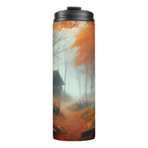 Halloween/Fall/Autumn/pumpkin/cat  Thermal Tumbler