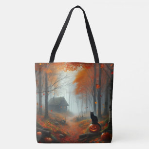 Halloween/Fall/Autumn/pumpkin/cat  Tote Bag
