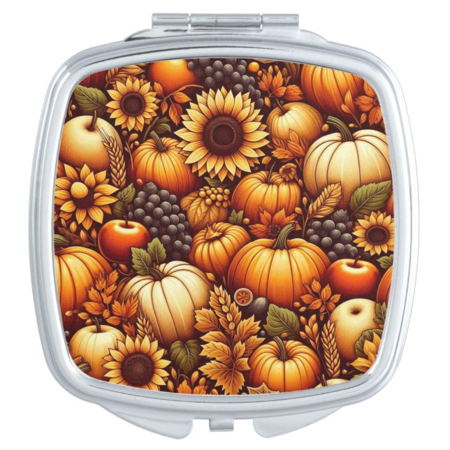 Halloween/Fall/Autumn/pumpkin Compact Mirror (Front)