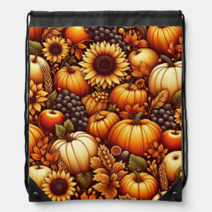 Halloween/Fall/Autumn/pumpkin Drawstring Bag