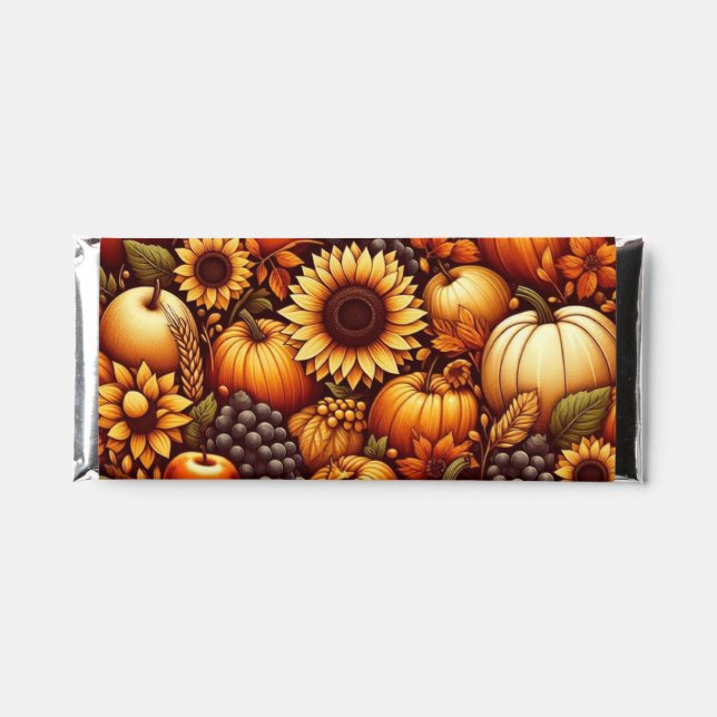 Halloween/Fall/Autumn/pumpkin Hershey Bar Favors (Front)