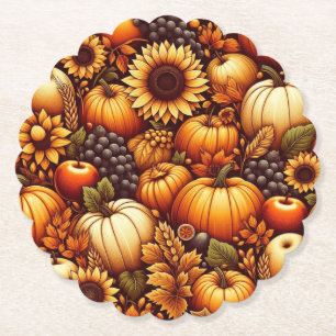 Halloween/Fall/Autumn/pumpkin Paper Coaster