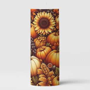 Halloween/Fall/Autumn/pumpkin Pillar Candle