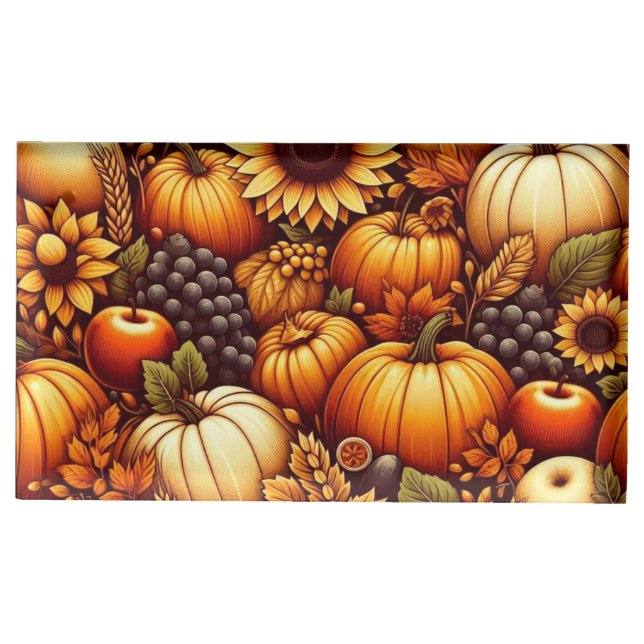 Halloween/Fall/Autumn/pumpkin Place Card Holder (Front)