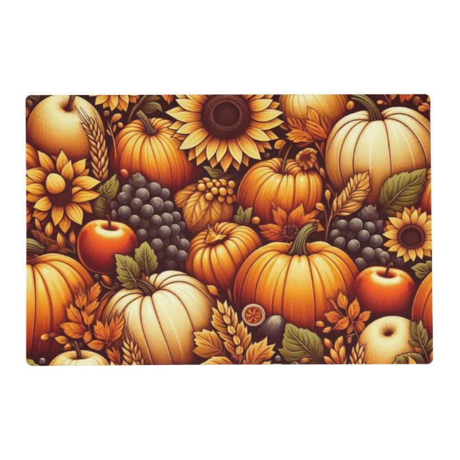 Halloween/Fall/Autumn/pumpkin Placemat (Front)
