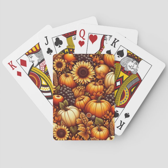 Halloween/Fall/Autumn/pumpkin Poker Cards (Back)