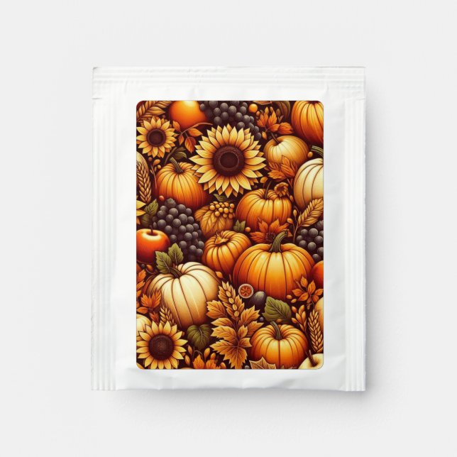 Halloween/Fall/Autumn/pumpkin Tea Bag Drink Mix (Front)