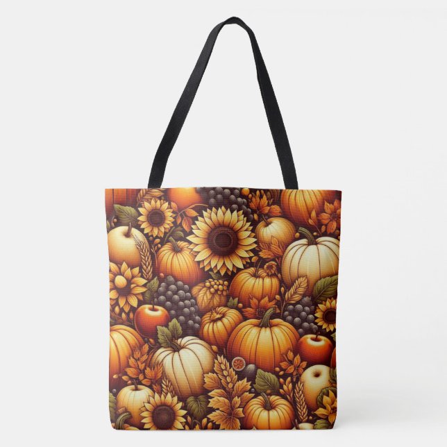 Halloween/Fall/Autumn/pumpkin Tote Bag (Front)
