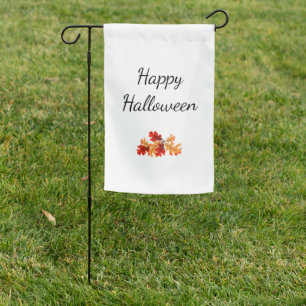 Halloween Fall Foliage Elegant Leaves Garden Flag