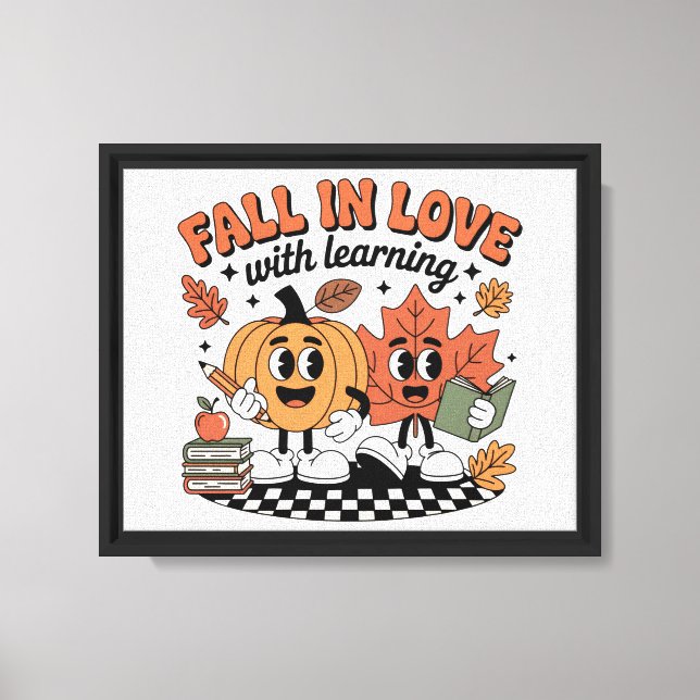 HALLOWEEN FALL IN LOVE CANVAS PRINT (Front)