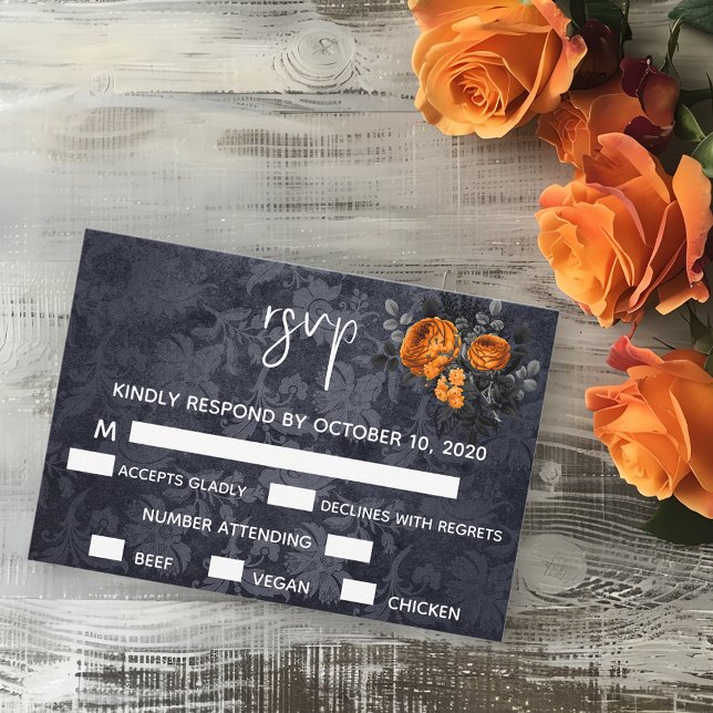 Halloween Fall October Orange Rose RSVP (Creator Uploaded)