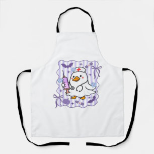 Halloween Fall Purple Coquette Goose Nurse Aesthet Apron