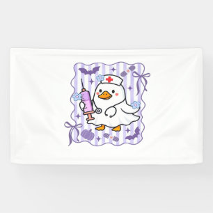 Halloween Fall Purple Coquette Goose Nurse Aesthet Banner