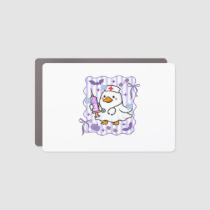 Halloween Fall Purple Coquette Goose Nurse Aesthet Car Magnet