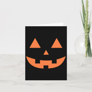 Halloween Fall Scary Jack O' Lantern Pumpkin Card