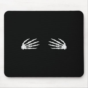 Halloween Fall Scary Skeleton Skull Hand Mouse Pad