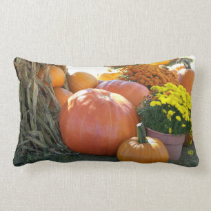 Halloween Fall Scene Lumbar Pillow