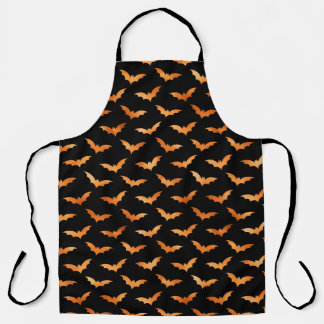 Halloween Fall Spooky Flying Bat Apron