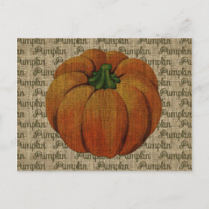 Halloween & Fall Vintage Pumpkin Postcard
