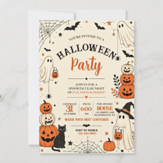 Halloween Fallween Party Invitation