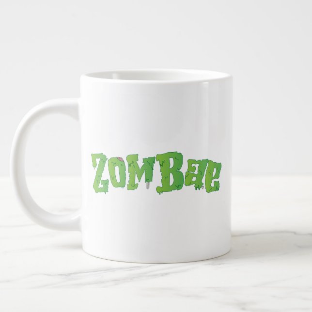 Halloween Family Couple Matching Zombie Zombae  Giant Coffee Mug (Left)
