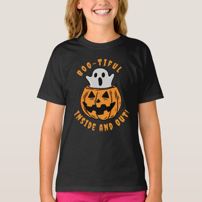 Halloween Family Matching Bootiful Inside and Out  T-Shirt (Front)