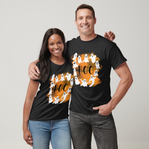 Halloween family matching Spooky ghost party T_Shi T_Shirt