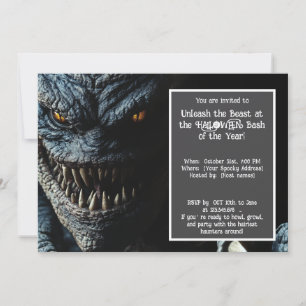 Halloween Fang-Frenzy Halloween Havoc Invitation