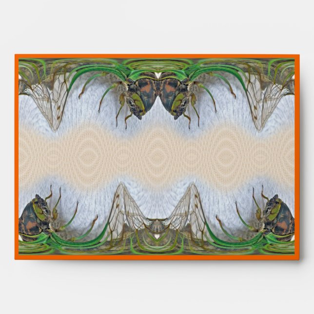 Halloween Fantasmagorical Cicada Envelope (Front)