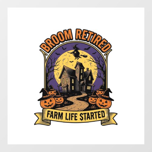 Halloween Farmer Shirt Spooky Haunted Farm Witch T Floor Decals