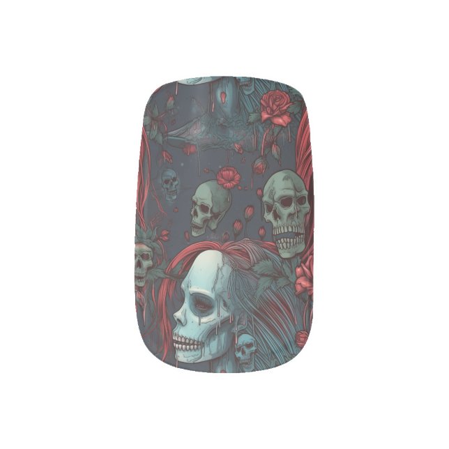 Halloween Fashion Accessory Minx Nail Art (Left Thumb)