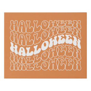 Halloween Faux Canvas Print