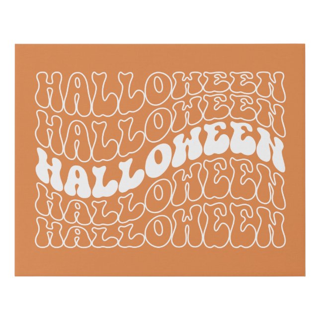 Halloween Faux Canvas Print (Front)